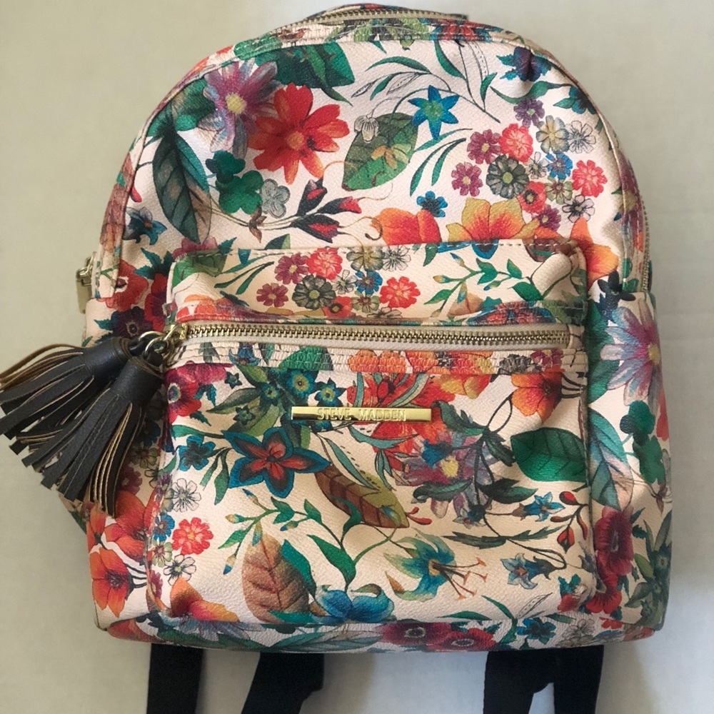 Steve Madden Mini Backpack Botanical Print